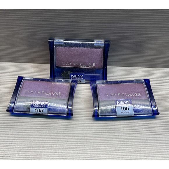 Maybelline Expert Wear Eyeshadow # 105 AMETHYST Rare HTF Lot Of 3